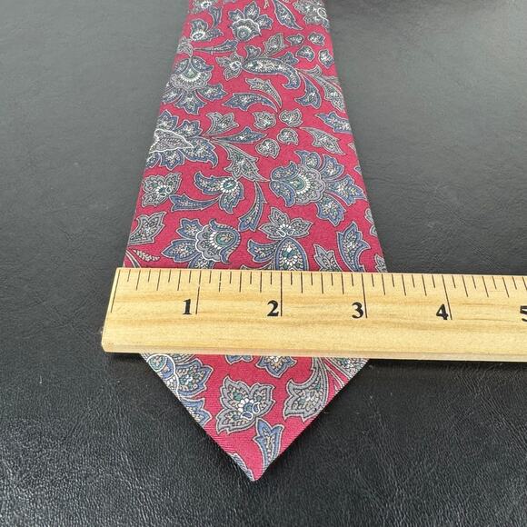 Christian Dior Vintage Paisley 100% Italian Silk Made in USA Neck Tie - Picture 4 of 4